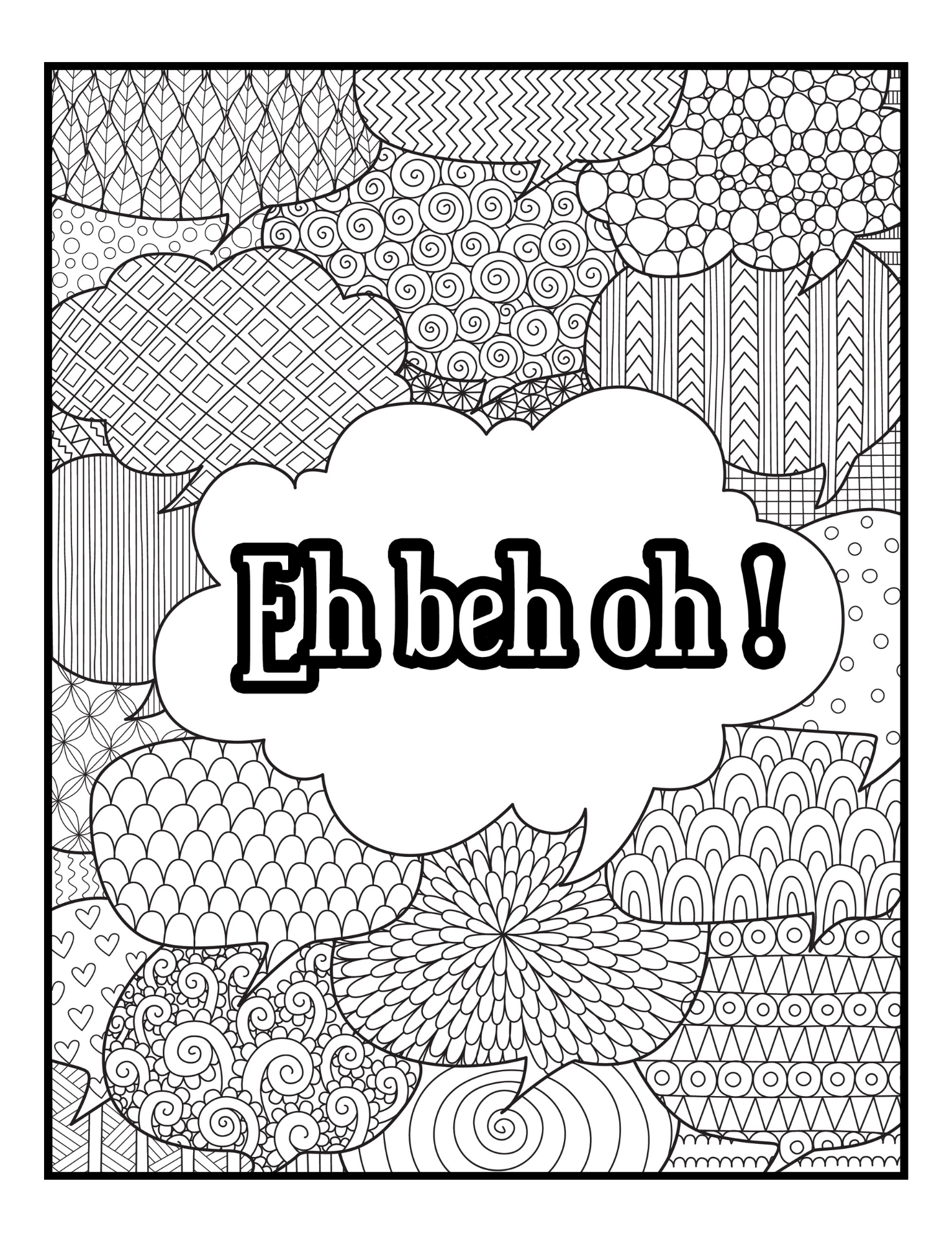 Coloriages anti-stress avec des expressions du Sud-Ouest (humour & détente) – Image 2
